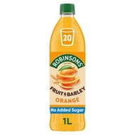 Buy 2 for £2 - Robinsons Fruit & Barley Squash 1l Choice of Flavours