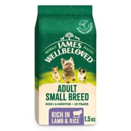 James Wellbeloved Hypoallergenic Dry Dog Food Small Breed Lamb Rice