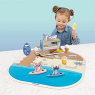 Disney Stitch Beach Shack Transforming Vehicle Wooden Playset