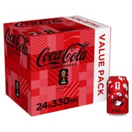 Coca-Cola Zero Sugar Soft Drink Cans 24 X 330 mL