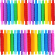 Ram 20-Pack Colourful Pop Tubes, Bendable Sensory Toy