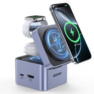 BENFEI 3-in-1 Foldable MagSafe Charger Stand with USB C Hub Prime Exclusive