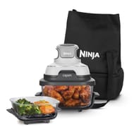 Ninja CRISPi 4-in-1 Portable Glass Air Fryer with Keep Warm Tote Bag
