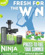 Win a Ninja Cold Press Juicer plus Delicious Del Monte Fruit