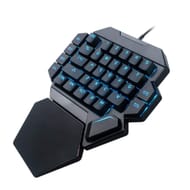 Goshyda One-Handed Backlit Mechanical Keyboard, 35 Keys, USB, RGB, Macro