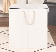 OHS Boucl Foldable Laundry Basket - White