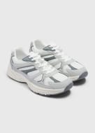 Mens Grey Mesh Chunky Trainers
