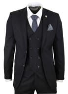 TruClothing 3 Piece Suit Gatsby 1920s Gangster Pinstripe