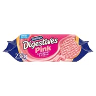McVitie's Digestives Pink, Raspberry & Cream Flavour Biscuits, (85p /76p S&S)