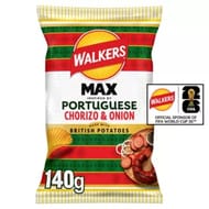 Walkers MAX Portuguese Chorizo & Onion Crisps 140g