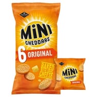 Jacob's Mini Cheddars Original Multipack Baked Snacks Multipack 6 X 23g