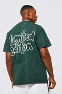 Man Oversized Limited Edition Acid Wash T-Shirt