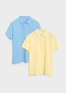 Threadbare Multi 2-Pack Cotton Jersey Polo Shirts