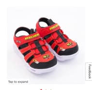 SKECHERS Red Adventure Racer Sandals