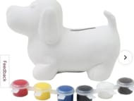 Paint Your Own Dog Money Box