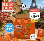 Bulk Special, St Michel La Galette All Butter Biscuits 2.6kg - 400 Biscuits!