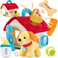 Hahaland Plush Puppy Sensory Toy for Babies 6-12m