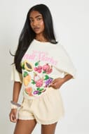 Boohoo Poplin Broderie Trim Short