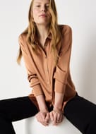Et Vous Butterscotch Satin Shirt