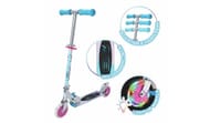 Evo Holographic Inline 2 Wheel Scooter - Pink and Blue