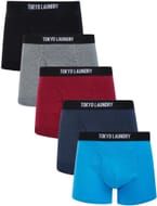 Koman (5 Pack) Cotton Sports Boxer Shorts Set in Multi-Colour