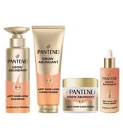 Pantene Grow Abundant Bundle, Shampoo, Conditioner, Mask and Leave on Treatment