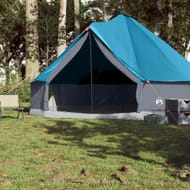 Berkfield Home Modern Family Tent Tipi 8-Person Blue Waterproof