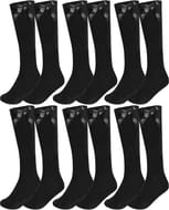 6 Pairs Girls Knee High School Socks