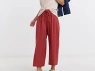 Linen Mix Wide Leg Culotte