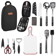 Camping Accessories Set, ISFORU 9PCS Camping Kitchen Utensil Organizer