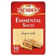 President Emmental Cheese 10 Slices 200g