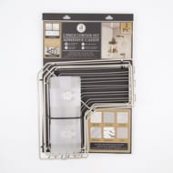 Two Piece Satin Nickel L Shape Corner Set Caddy