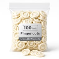 100pcs Latex Waterproof Finger Cots for Wound Care and Hygiene (£1.57 S&S)
