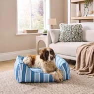 Water Resistant Striped Box Pet Bed