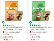 Nescafe Coffee Sachets X7 Aero Mint Mocha or Vanilla Cookie Dough Latte
