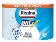 Regina Blitz Kitchen Roll 210 Supersized Sheets - 3 Roll Pack Clubcard Price