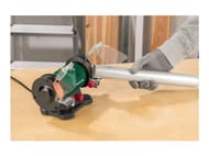 Dual Bench Grinder with Flexible Drive Shaft