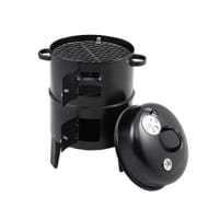 3-in-1 Portable Outdoor Charcoal BBQ Grill Smoker
