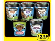 Ben and Jerry's Icecream Tubs, 5 Flavours