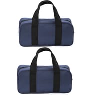 JPJYE Tool Tote Bag, Wide Mouth, Waterproof Organizer, Navy/Black/Khaki
