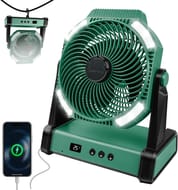 22500mAh Voice-Activated Camping Fan with LED Lantern Rechargeable