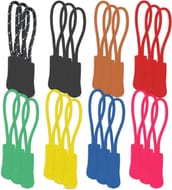 40-Piece Multicolor Zipper Pulls Kit for Bags and Luggage