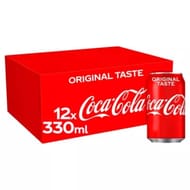Coca-Cola Original Taste 12 X 330ml Cans 12x330