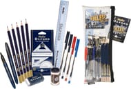 Helix Oxford Complete Stationery Set in 13.5-Inch Pencil Case