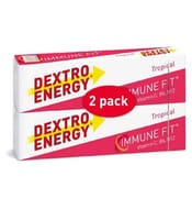 Dextro Energy Tablets ImmuneFit Tropical Flavour 28 Tablets (2 Pack)