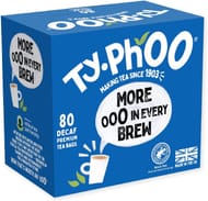 Typhoo Decaf Black Tea Bags, 80-Count, Refreshing Everyday Blend