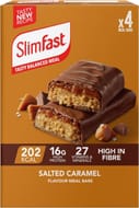 SlimFast Salted Caramel Snack Bar, 4 X 60g