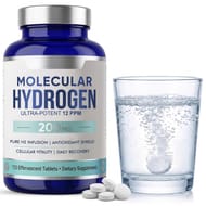 Hydrogen Water Tablets, Ultra-Potent 12 PPM, 200mg Mg, 120-Count