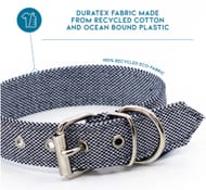 RECYCLED DOG / CAT COLLAR - Made from Recycled Polyester and Cotton