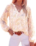 BTFBM Blouses for Women Dressy Casual Summer Tops